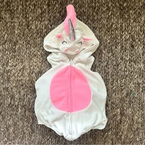 Carter's White and Pink Baby Costume 6-9 Months
